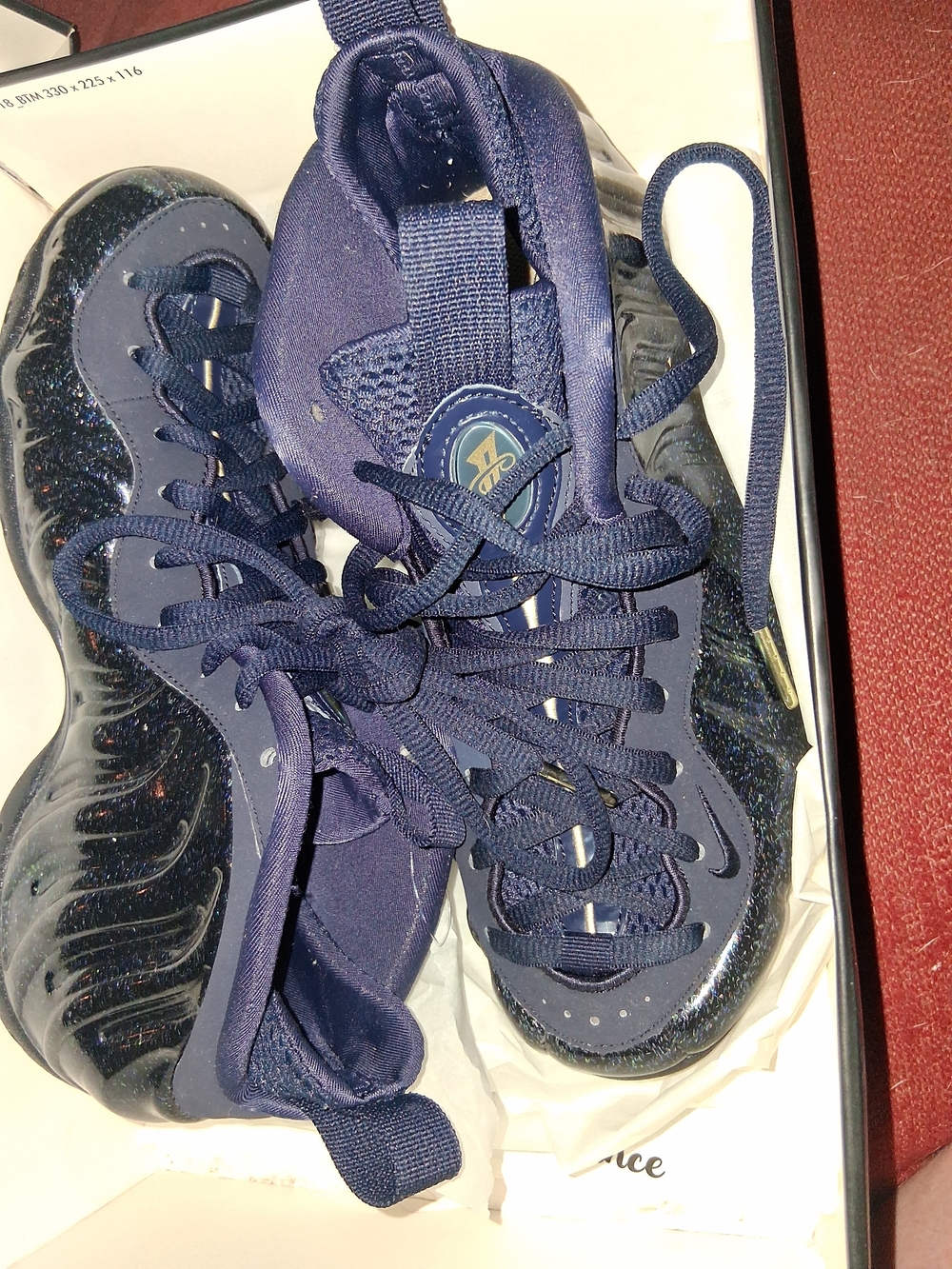 Nike Foamposite Sparkle High-Top Sneakers Size 8w
